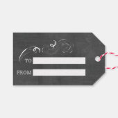 黒板トリートラベルのキッチンから ギフトタグ (正面(横))