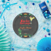 黒板ナチョ平均カップルのシャワーフローラ ペーパープレート (パーティー)