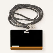 黒板ナースプラスチック製バッジホールパス バッジ (裏面ランヤード)