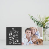 黒板ハッピーホリデーフォトカード シーズンカード (スタンド正面)
