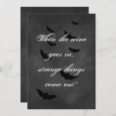 黒板ハローウィンパーティ招待状 招待状 (正面/裏面)