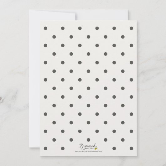 黒板ハートツインツインズボーイアンドガールベビーシャワー 招待状 (裏面)