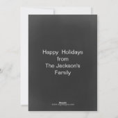 黒板バスケットボールプレーヤーのクリスマスカード シーズンカード (裏面)