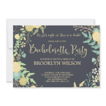 黒板バチェロレッテ招待状リース