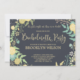 黒板バチェロレッテ招待状リース 招待状