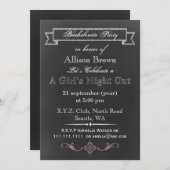 黒板バチェロレッテ招待状 招待状 (正面/裏面)