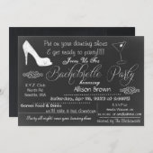 黒板バチェロレッテ招待状 招待状 (正面/裏面)