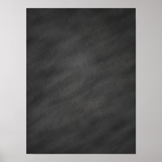 黒板バックグランドグレーブラックチョークボー空白のド ポスター (正面)