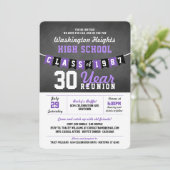 黒板バナーハイスクール懇親会招待状 招待状 (スタンド正面)