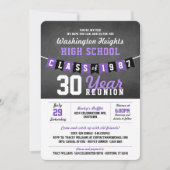 黒板バナーハイスクール懇親会招待状 招待状 (正面)