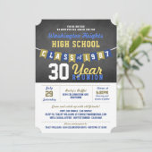 黒板バナーハイスクール懇親会招待状 招待状 (スタンド正面)