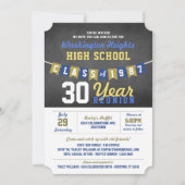 黒板バナーハイスクール懇親会招待状 招待状 (正面)