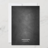 黒板バナーハイスクール懇親会招待状 招待状 (裏面)