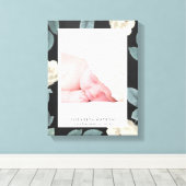 黒板バラフローラフレームキャンバスプリント キャンバスプリント (インサイチュ (ウッドフロア))