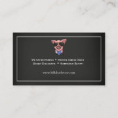 黒板バーベキュービジネスカード 名刺 (裏面)