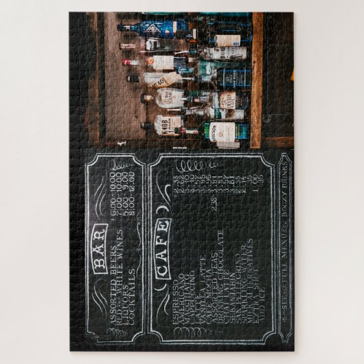 黒板バーメニューパズル ジグソーパズル (縦)