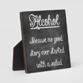 黒板バー標識とおもしろい引用文 フォトプラーク (正面)