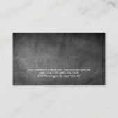 黒板パターンパーソナルトレーナー名刺 名刺 (裏面)