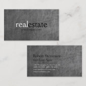 黒板パター実在ン不動産代理業者名刺 名刺 (正面/裏面)