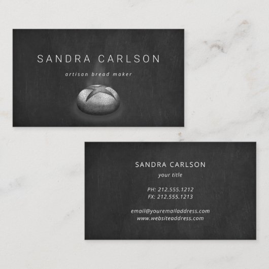 黒板パン 名刺 (正面/裏面)