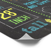 黒板パーティーパーソナライズされた少年の誕生日ポスター ポスター (角)