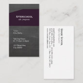 黒板パープルパネル 名刺 (正面/裏面)