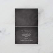 黒板パームツリービーチウェディング感謝カード サンキューカード (内部)