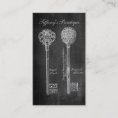 黒板ビクトリアン骨格鍵不動産仲介業者 名刺 (正面)