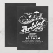 黒板ビーチブライダルシャワー招待状 招待状 (正面/裏面)