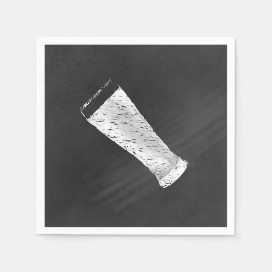 黒板ビールオクトーバーフェスト スタンダードカクテルナプキン (正面)