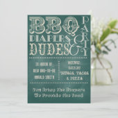 黒板ビールオムツとDUDESベビーシャワー3 招待状 (スタンド正面)