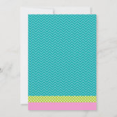 黒板ピザ作りパーティの招待状(ガールズ) 招待状 (裏面)