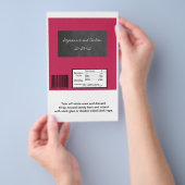 黒板ピンク結婚の大きなキャンディーラッパー チラシ (ハンドル)