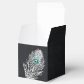 黒板ピーコックのカスタムウェディングフライトボックス フェイバーボックス (オープン)
