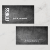 黒板フィットネスパーソナルトレーナー名刺 名刺 (正面/裏面)