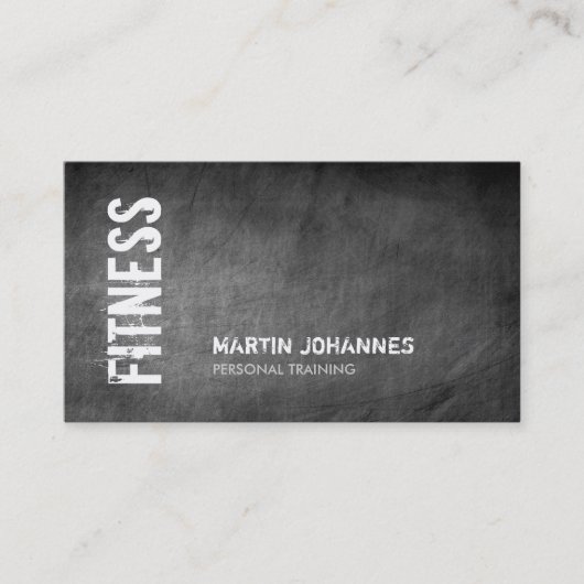 黒板フィットネスパーソナルトレーナー名刺 名刺 (正面)