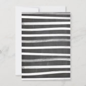 黒板フィルムストリップ超音波男の赤ちゃんシャワー 招待状 (裏面)