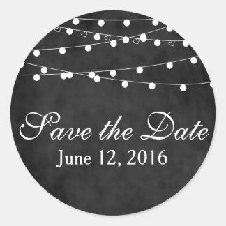 黒板フェアリーライト&ハートステッカー ラウンドシール