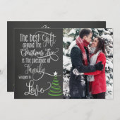 黒板フォトクリスマスカード シーズンカード (正面/裏面)