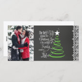 黒板フォトクリスマスカード シーズンカード (正面/裏面)