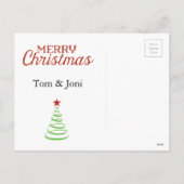 黒板フォトクリスマスカード シーズンポストカード (裏面)