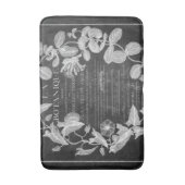 黒板フランスの台植物美術葉アイビー バスマット (正面縦)