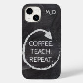 黒板フレーズ モノグラム Case-Mate iPhoneケース (裏面)