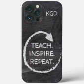 黒板フレーズ モノグラム Case-Mate iPhoneケース (裏面)