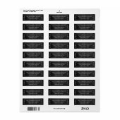 黒板フレーム差出人住所ラベル ラベル (フルシート)