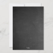 黒板フローラリースブライダルシャワー招待状 招待状 (裏面)