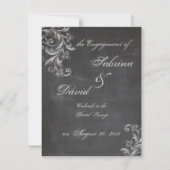 黒板フローラ婚約発表 案内状 (裏面)