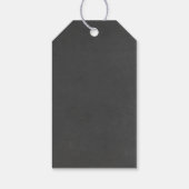 黒板フローラ素朴結婚金ゴールド ギフトタグ (裏面)