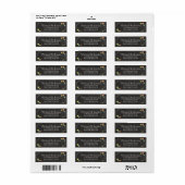 黒板フローラ結婚差出人住所ラベル ラベル (フルシート)