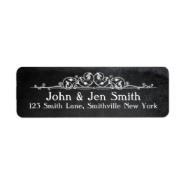 黒板フローリッシュ住所 シール